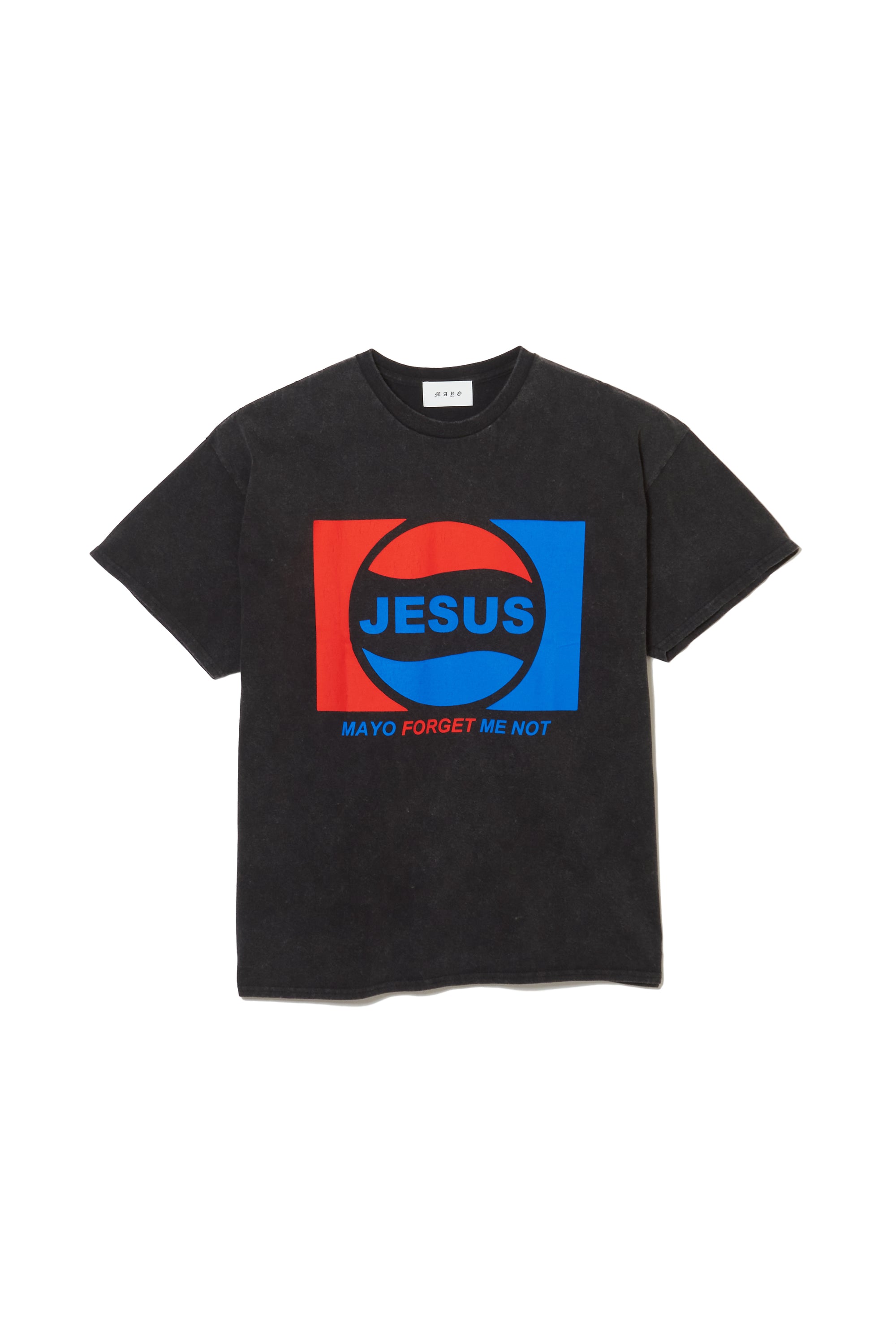 JESUS MAYO Short Sleeve Tee - FADE BLACK