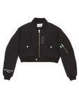 【KIDS】EAGLE  EMBROIDERY NYLON JKT -  BLACK