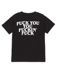 【KIDS】 F●CKIN F●CK PRINT  SHORT SLEEVE TEE - BLACK