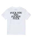 【KIDS】 F●CKIN F●CK PRINT  SHORT SLEEVE TEE - WHITE