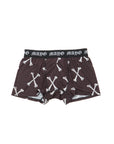 CROSS BONE PATTERN BOXER PANTS