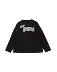 ELECTRICAL MOUSE EMBROIDERY FOOTBALL LONG SLEEVE TEE