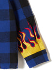 FIRE EMBROIDERY CHECK SHIRT JKT