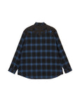 STUD LOOK EMBROIDERY CHECK SHIRT
