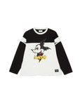ELECTRICAL MOUSE EMBROIDERY FOOTBALL LONG SLEEVE TEE