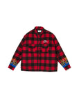 FIRE EMBROIDERY CHECK SHIRT JKT