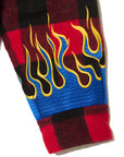 FIRE EMBROIDERY CHECK SHIRT JKT