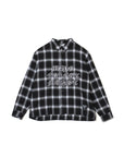 FRONT LOGO EMBROIDERY CHECK SHIRT