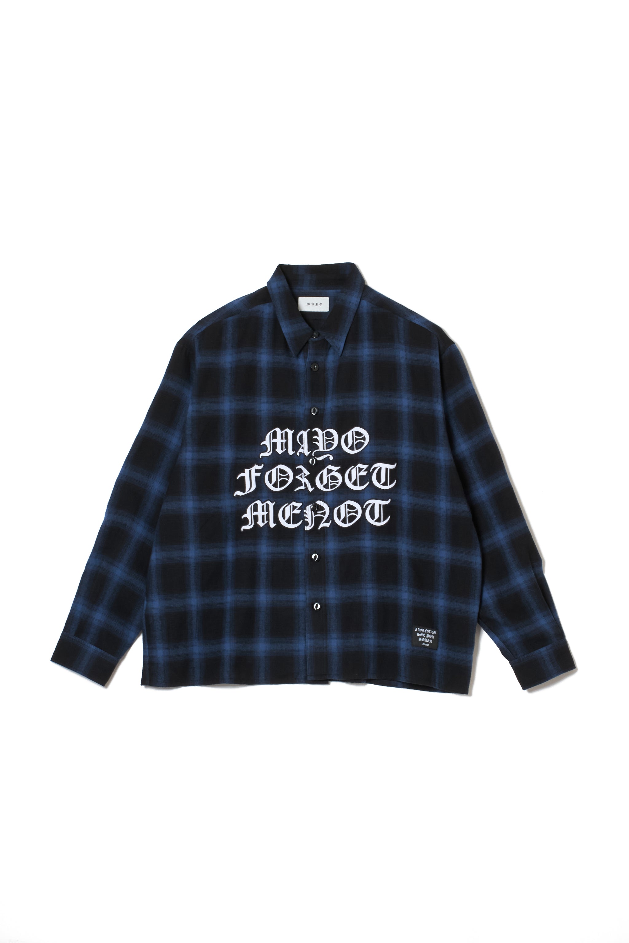 FRONT LOGO EMBROIDERY CHECK SHIRT – MAYO