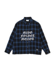 FRONT LOGO EMBROIDERY CHECK SHIRT