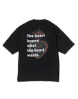 MARIA EMBROIDERY & PRINT RHINE STONE SHORT SLEEVE TEE