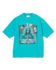 MARIA EMBROIDERY & PRINT RHINE STONE SHORT SLEEVE TEE