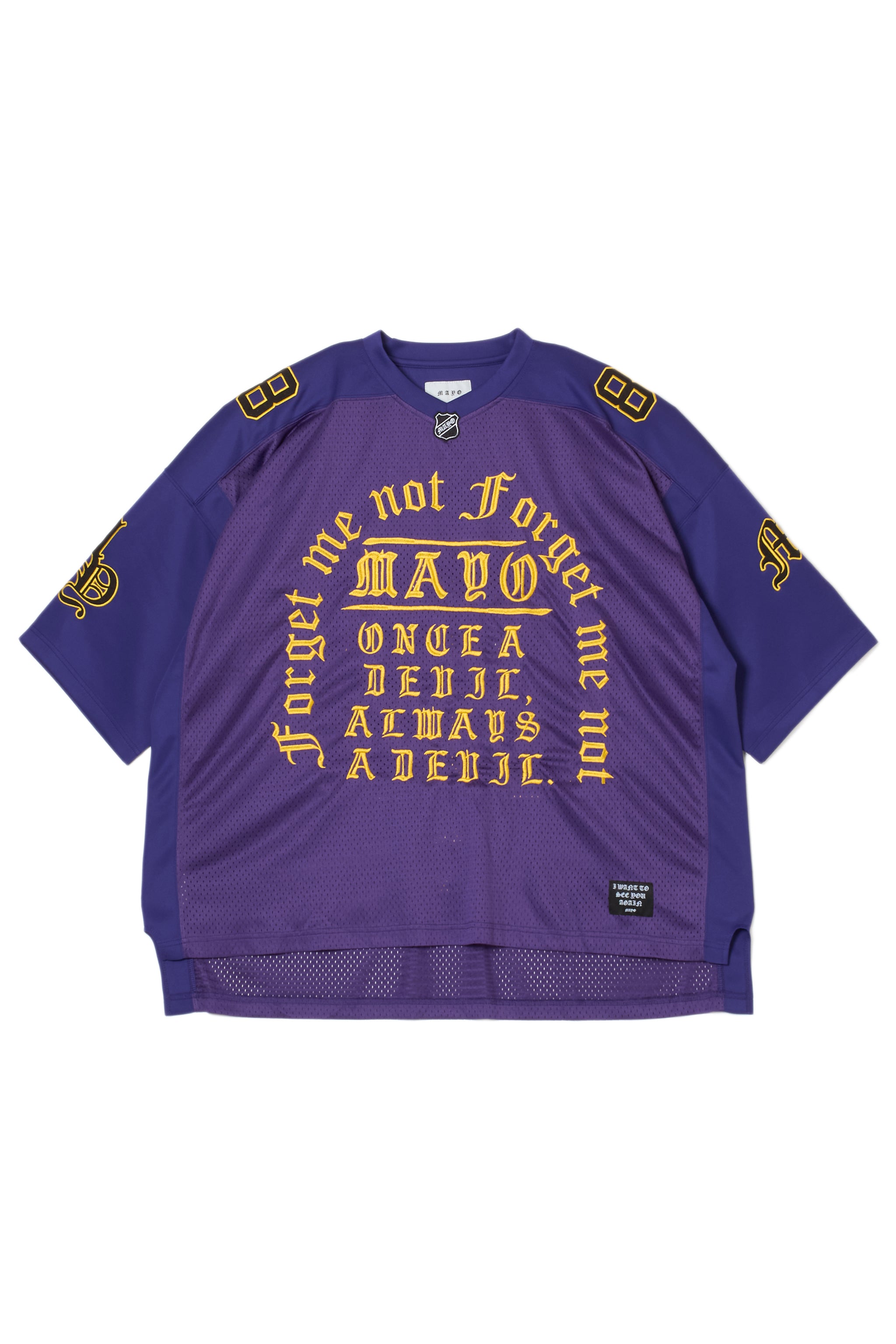 トップス MAYO GAME SHORT SLEEVE SHIRT MAYO MESSAGE EMBROIDERY GAME SHORT SLEEVE SHIRT