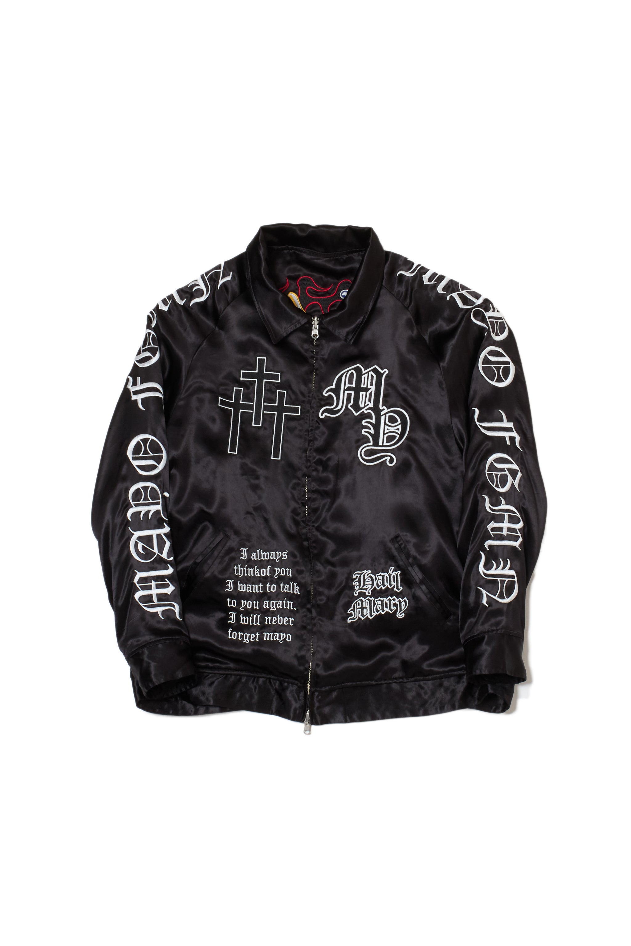 MAYO EMBROIDERY WITH COLLAR REVERSIBLE SOUVENIR JKT