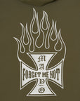 FIRE IRON CROSS EMBROIDERY NYLON JKT