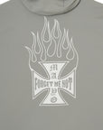 FIRE IRON CROSS EMBROIDERY NYLON JKT