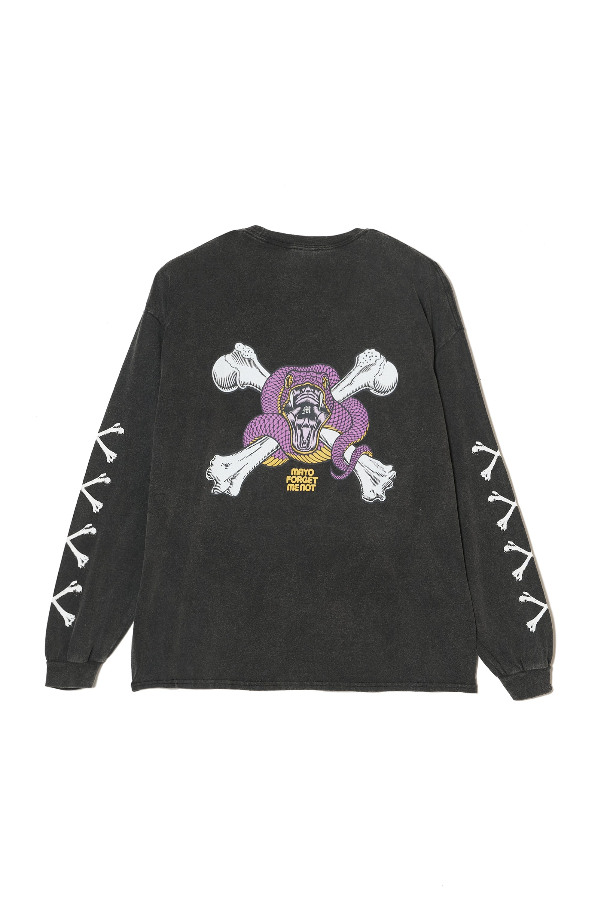 CROSS BORN SNAKE PRINT LONG SLEEVE TEE