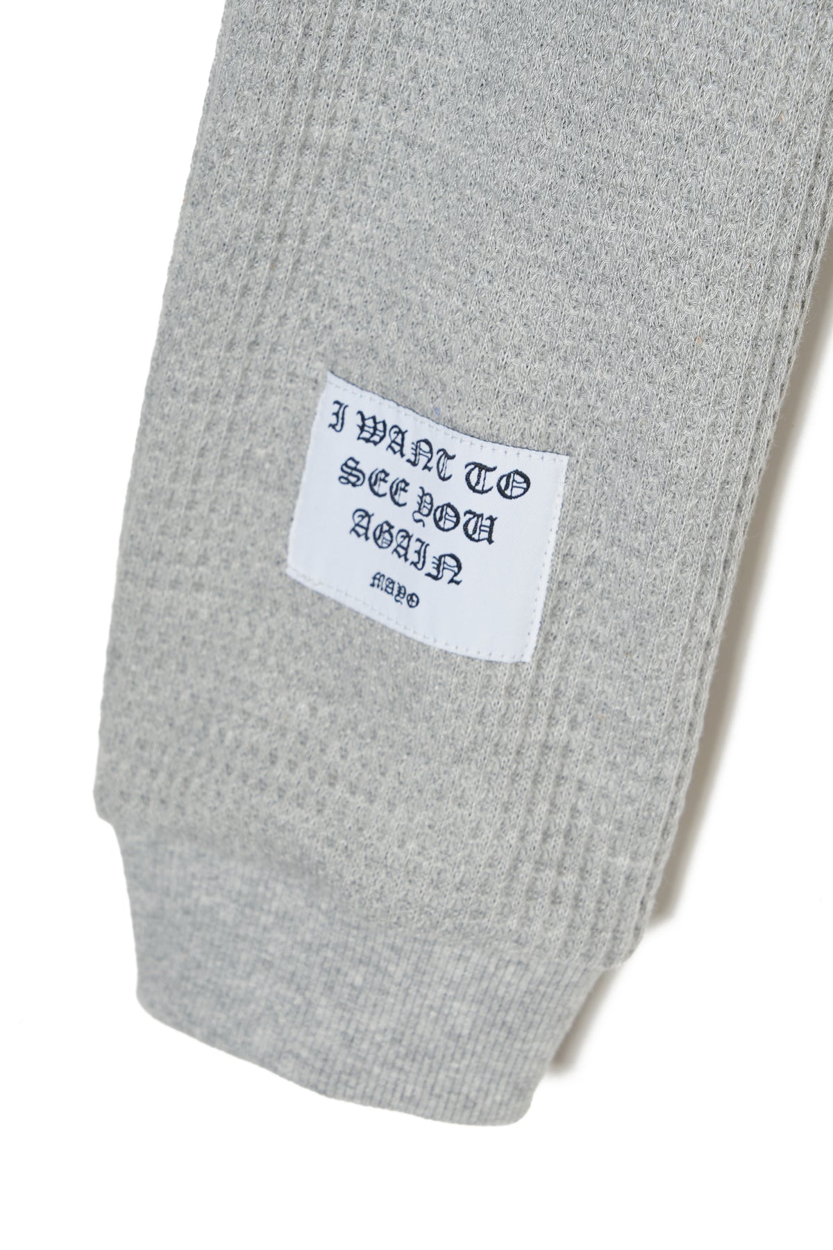 PLAIN EMBROIDERY THERMAL LONG SLEEVE TEE