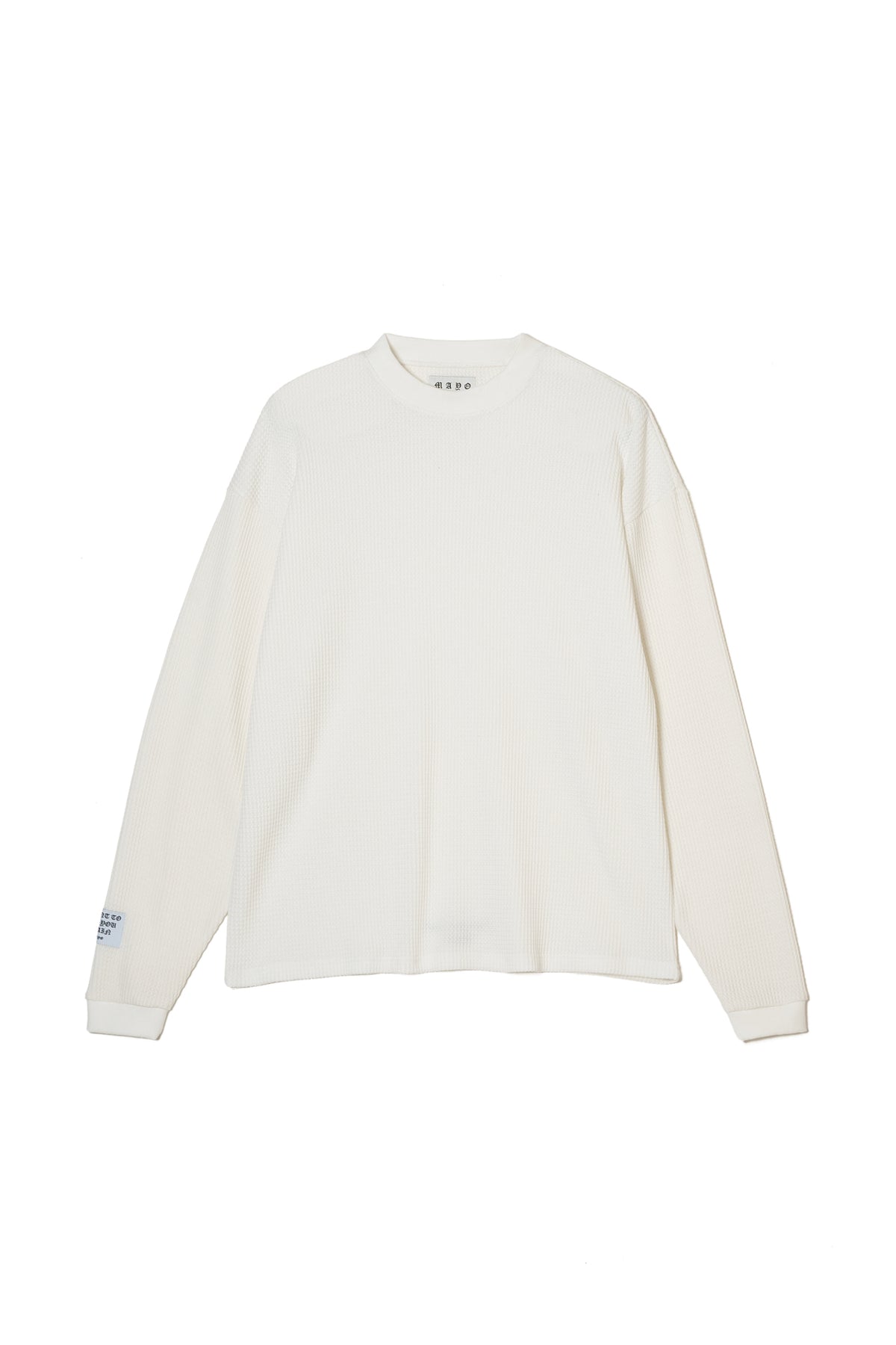 PLAIN EMBROIDERY THERMAL LONG SLEEVE TEE