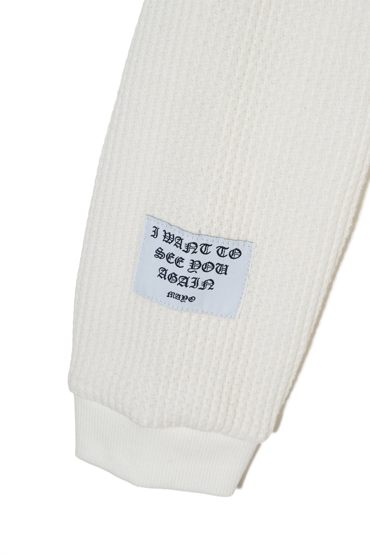 PLAIN EMBROIDERY THERMAL LONG SLEEVE TEE
