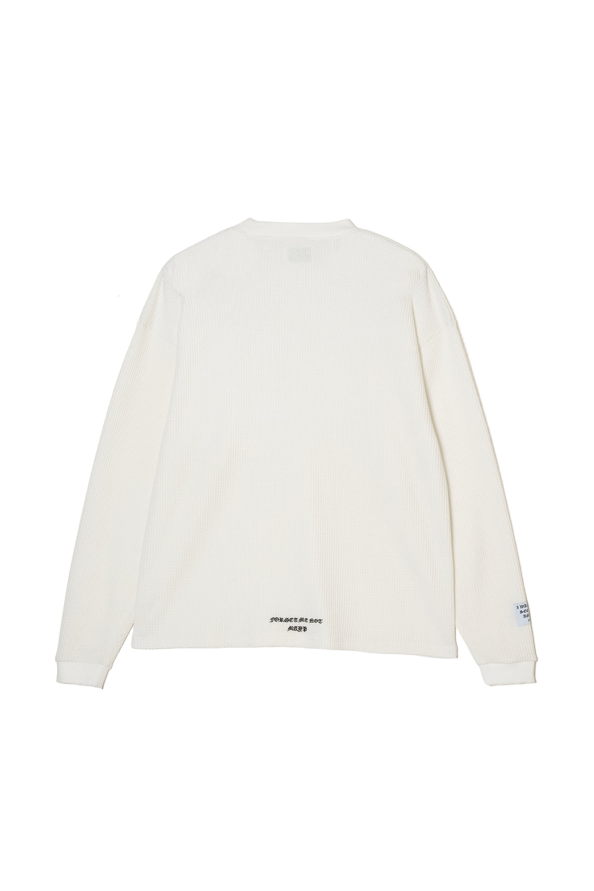 PLAIN EMBROIDERY THERMAL LONG SLEEVE TEE