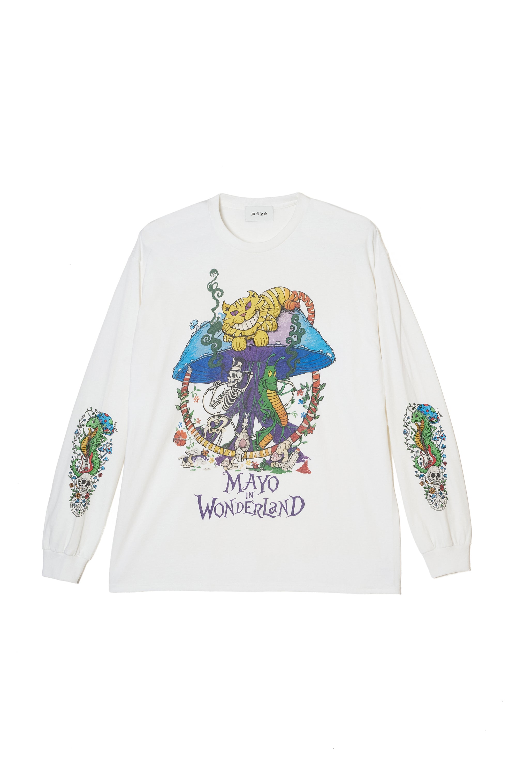 MAYO IN WONDERLAND PRINT LONG SLEEVE TEE
