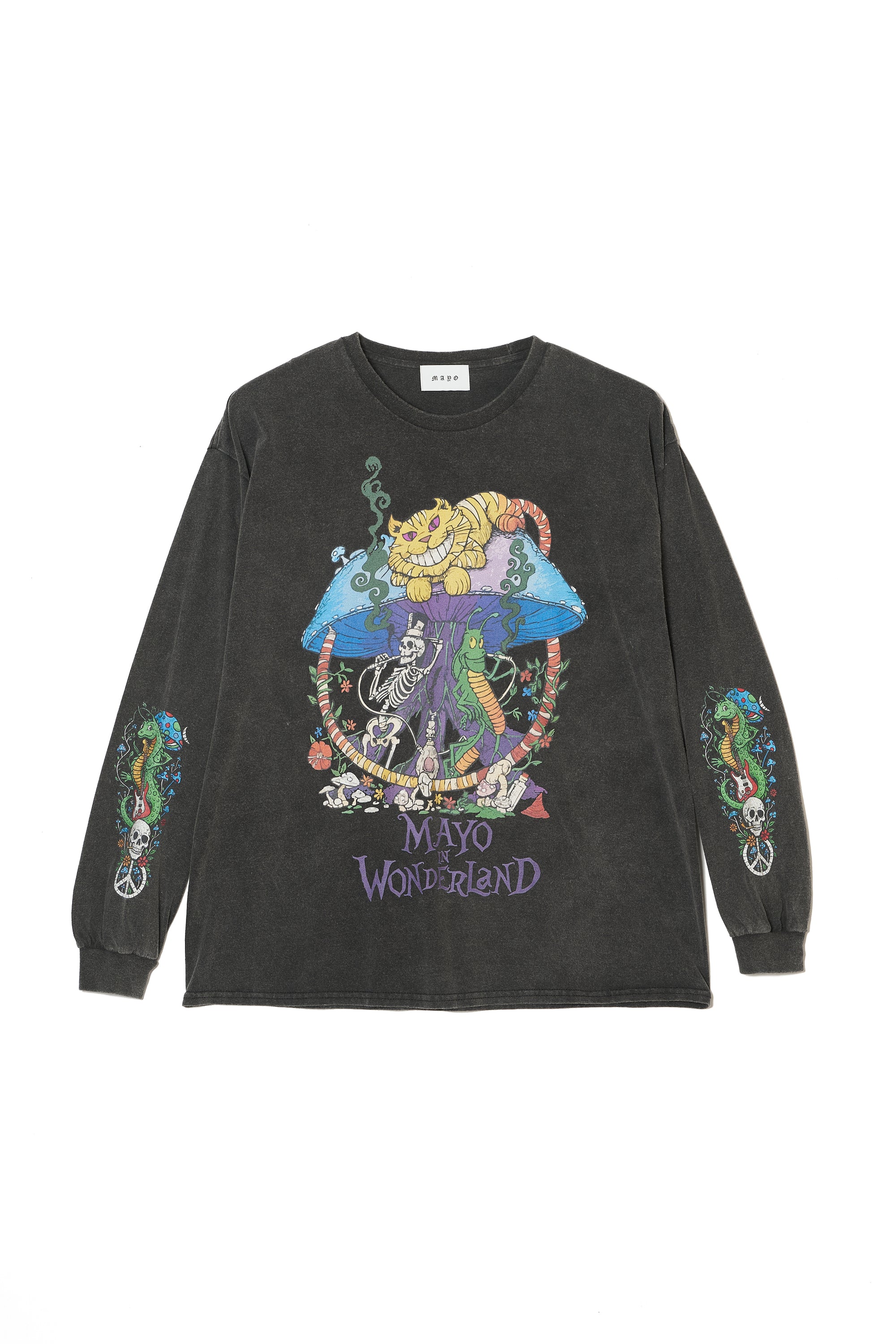 MAYO IN WONDERLAND PRINT LONG SLEEVE TEE