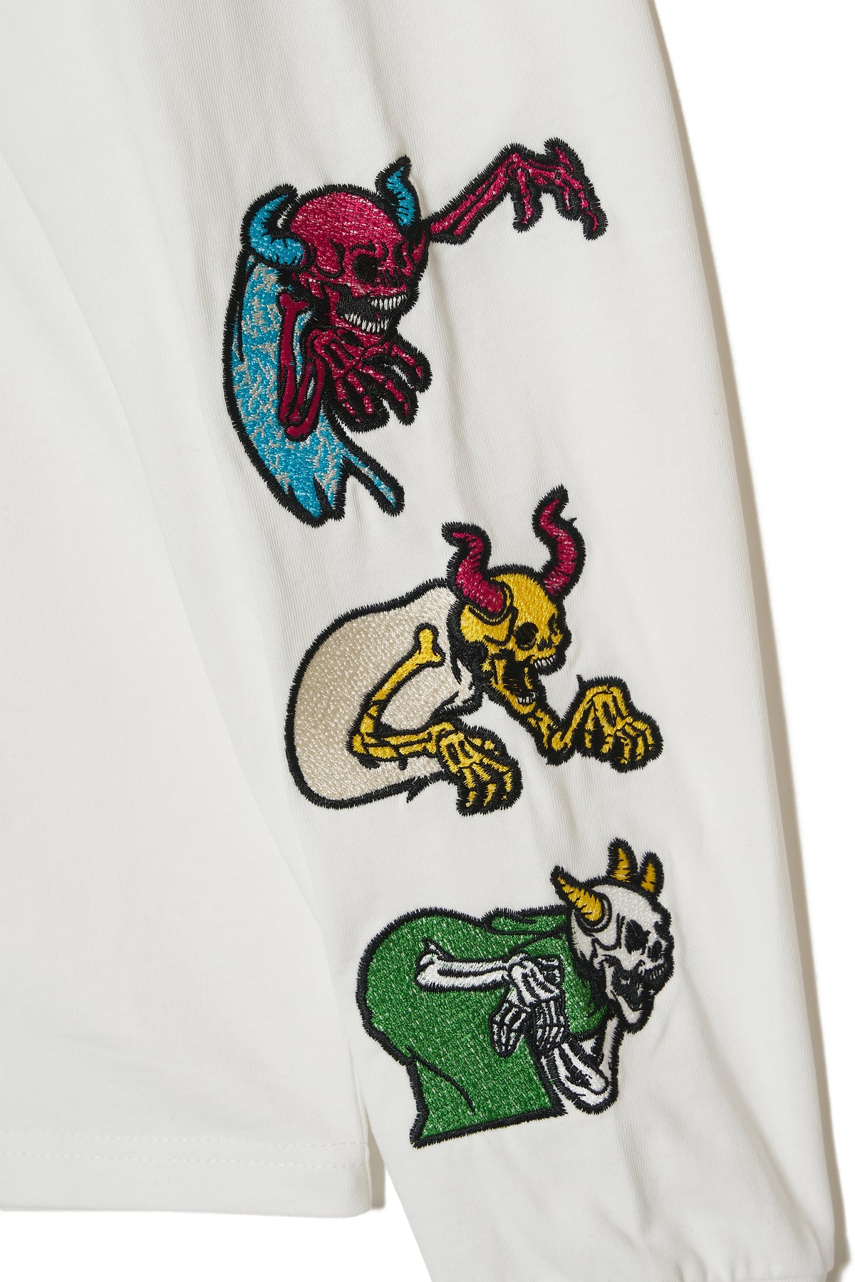 A SKELETON IN THE CLOSET EMBROIDERY LONG SLEEVE TEE