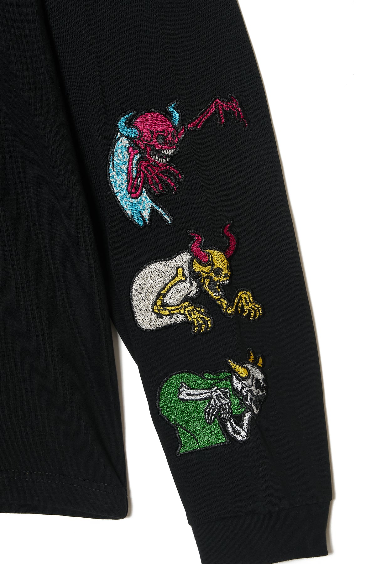 A SKELETON IN THE CLOSET EMBROIDERY LONG SLEEVE TEE