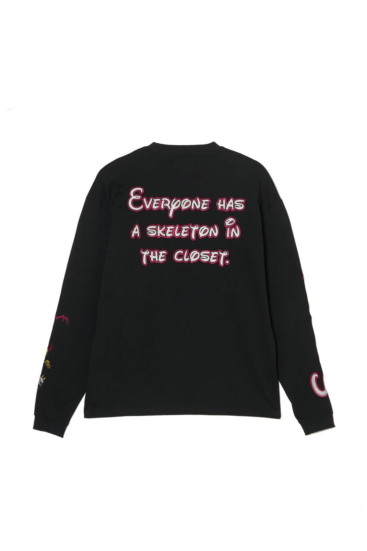 A SKELETON IN THE CLOSET EMBROIDERY LONG SLEEVE TEE