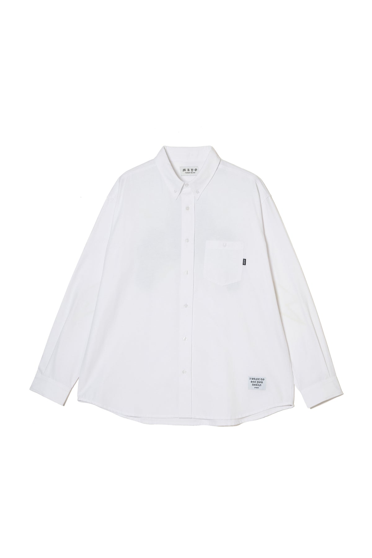 THUNDER FRANKEN EMBROIDERY LONG SLEEVED BUTTON-DOWN SHIRT
