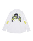 THUNDER FRANKEN EMBROIDERY LONG SLEEVED BUTTON-DOWN SHIRT