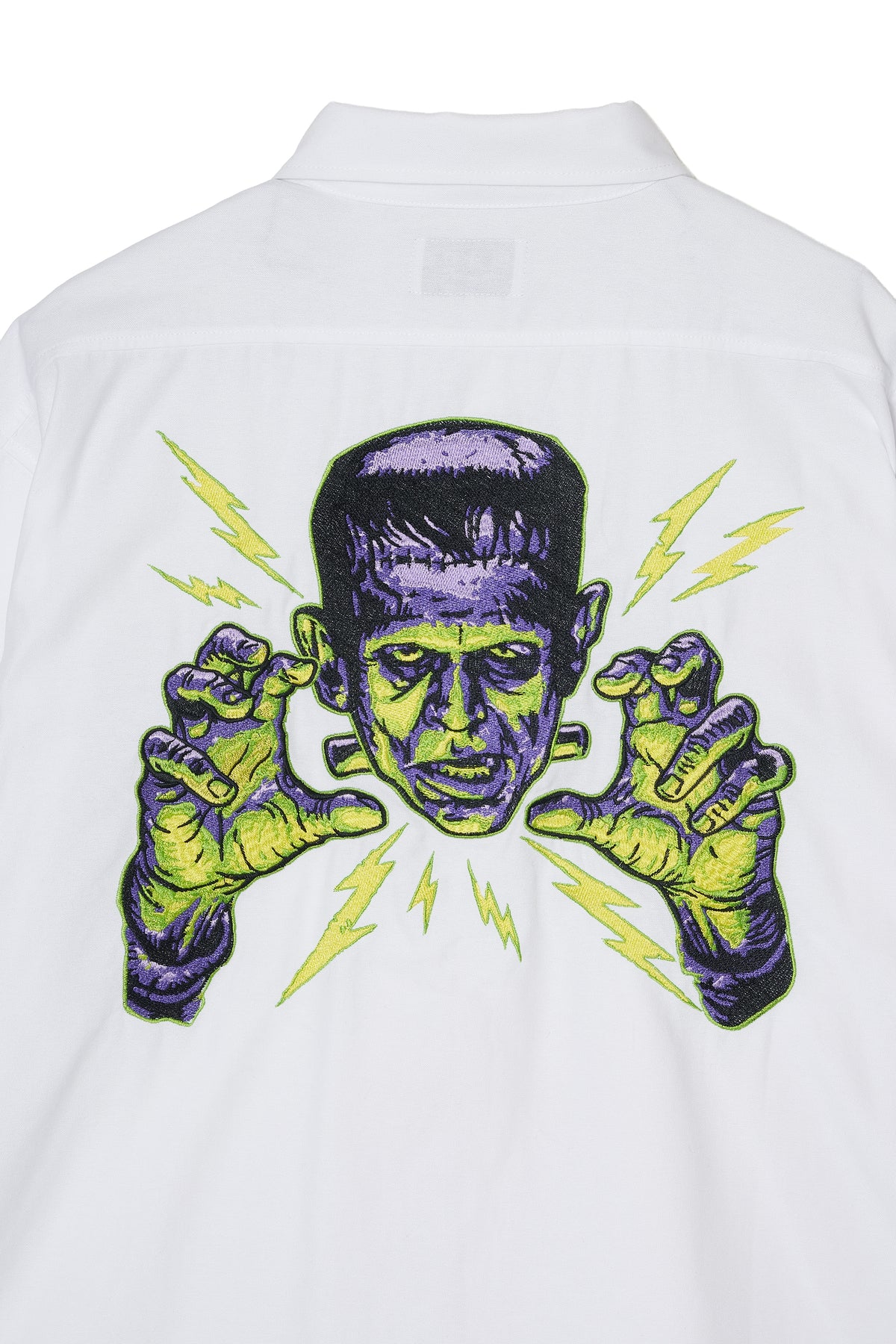 THUNDER FRANKEN EMBROIDERY LONG SLEEVED BUTTON-DOWN SHIRT