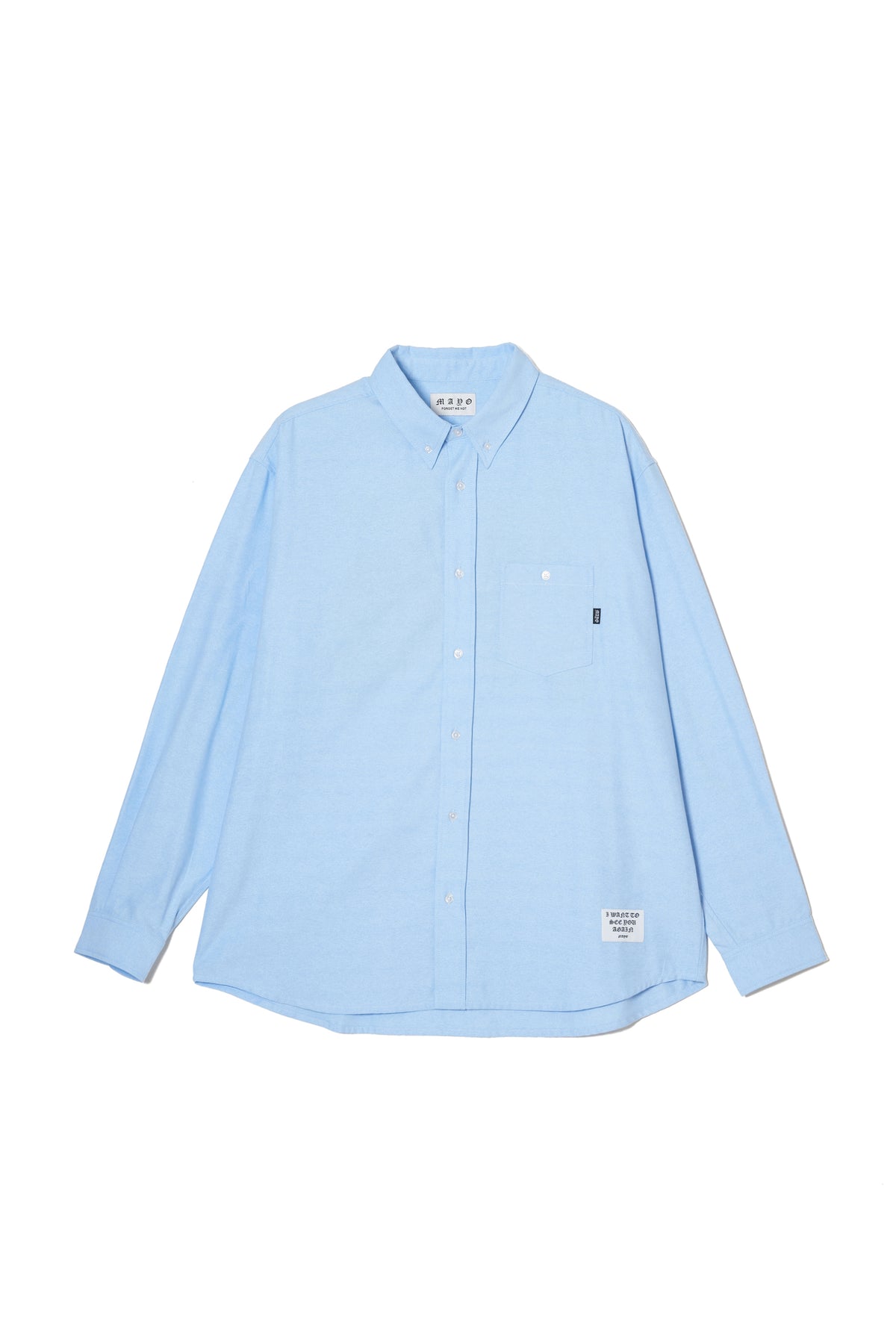 THUNDER FRANKEN EMBROIDERY LONG SLEEVED BUTTON-DOWN SHIRT