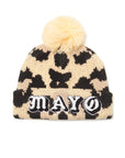 MAYO LOGO EMBROIDERY POM-POM KNIT CAP