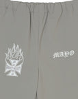FIRE IRON CROSS EMBROIDERY NYLON PANTS
