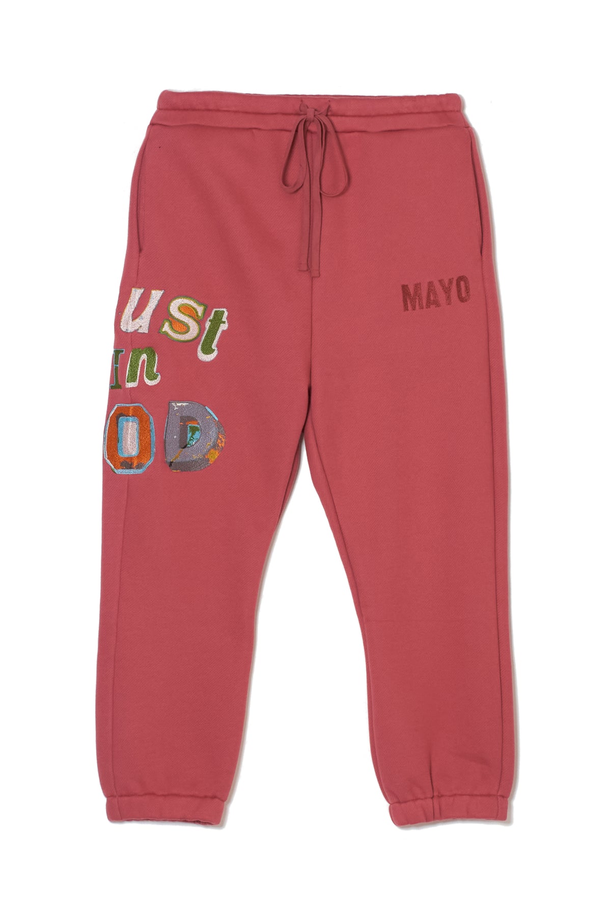 TRUST IN GOD EMBROIDERY SWEAT PANTS