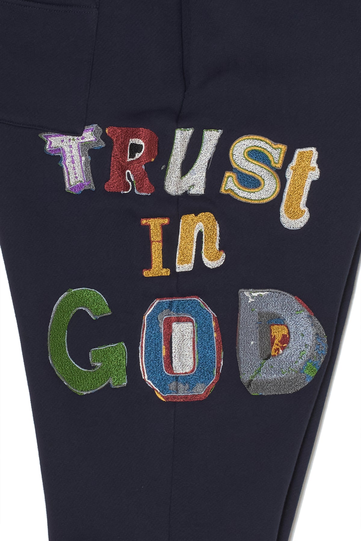 TRUST IN GOD EMBROIDERY SWEAT PANTS