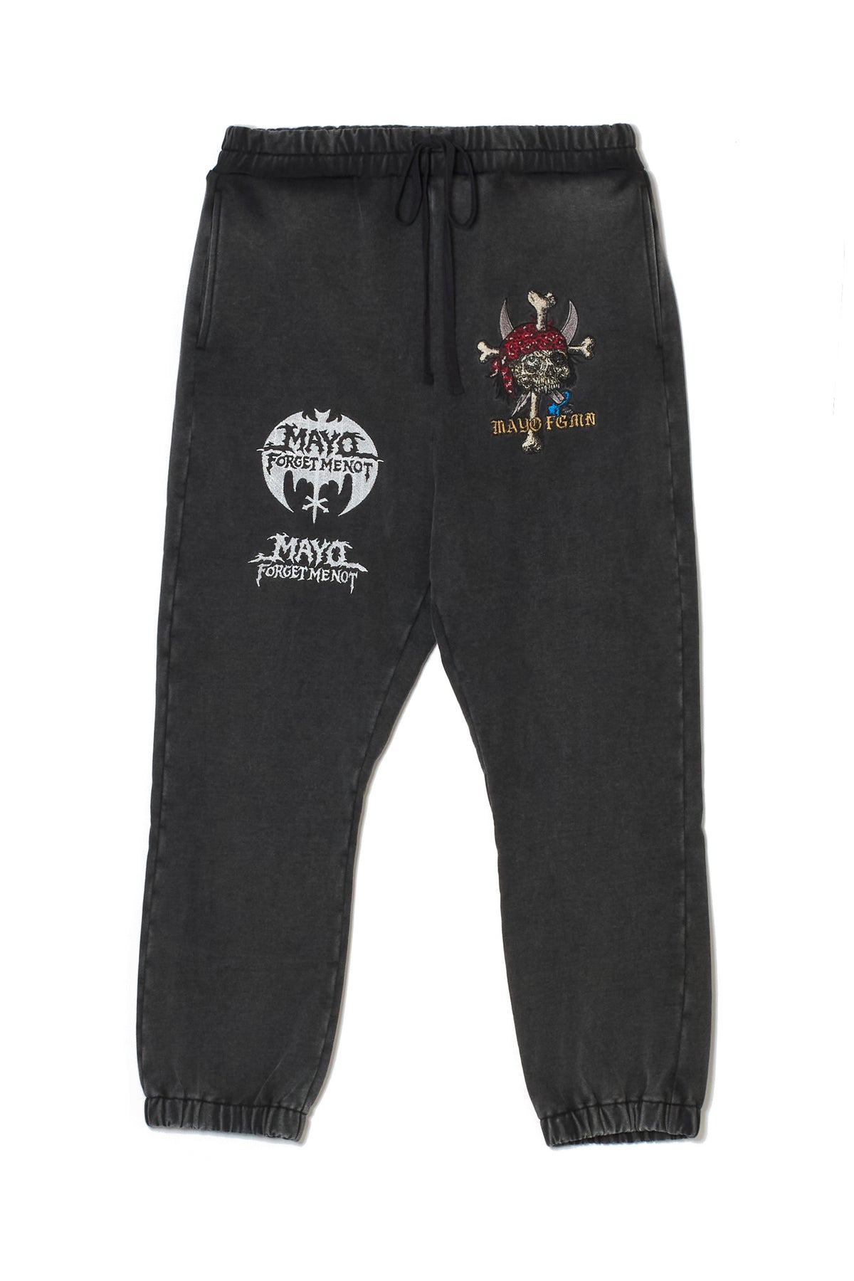 MAYO BANDANA SKULL EMBROIDERY SWEAT PANTS