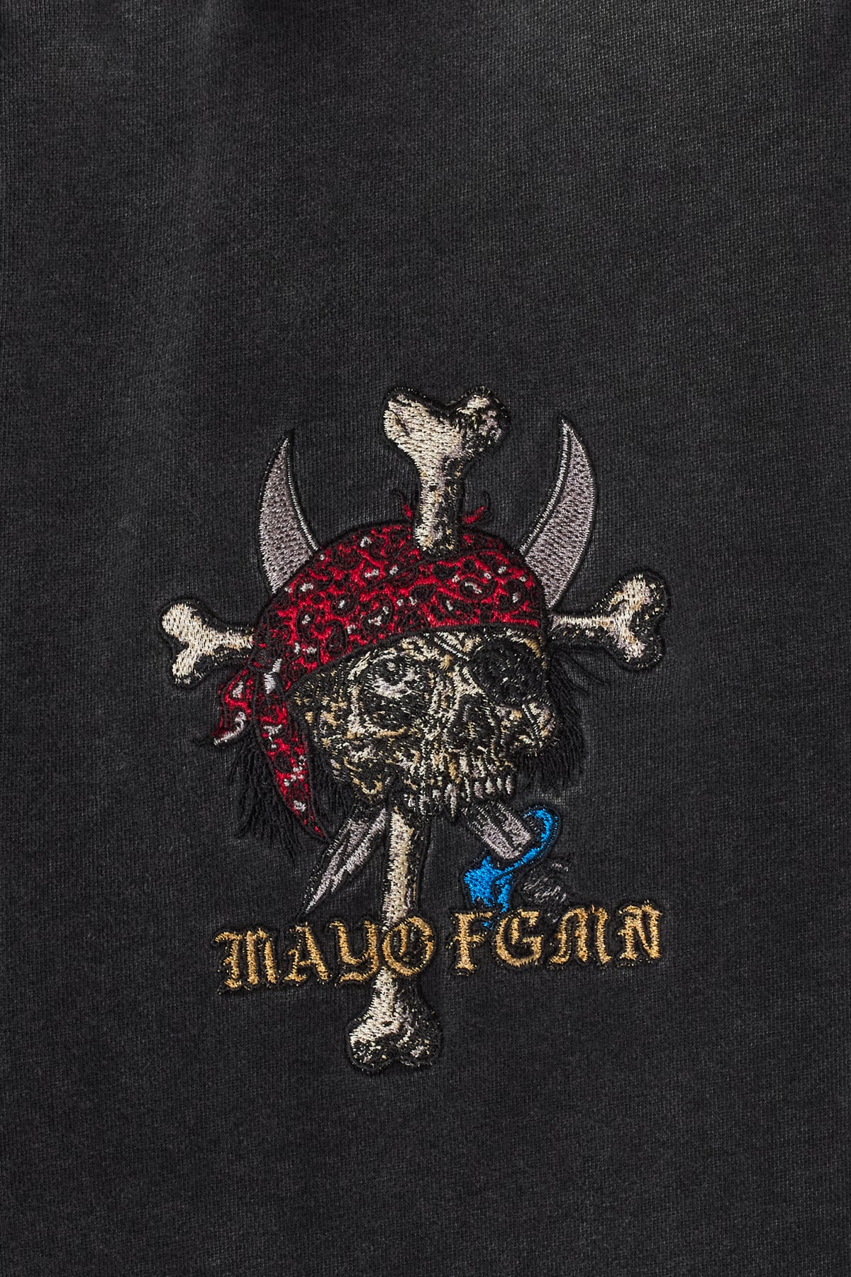 MAYO BANDANA SKULL EMBROIDERY SWEAT PANTS