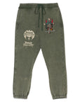 MAYO BANDANA SKULL EMBROIDERY SWEAT PANTS
