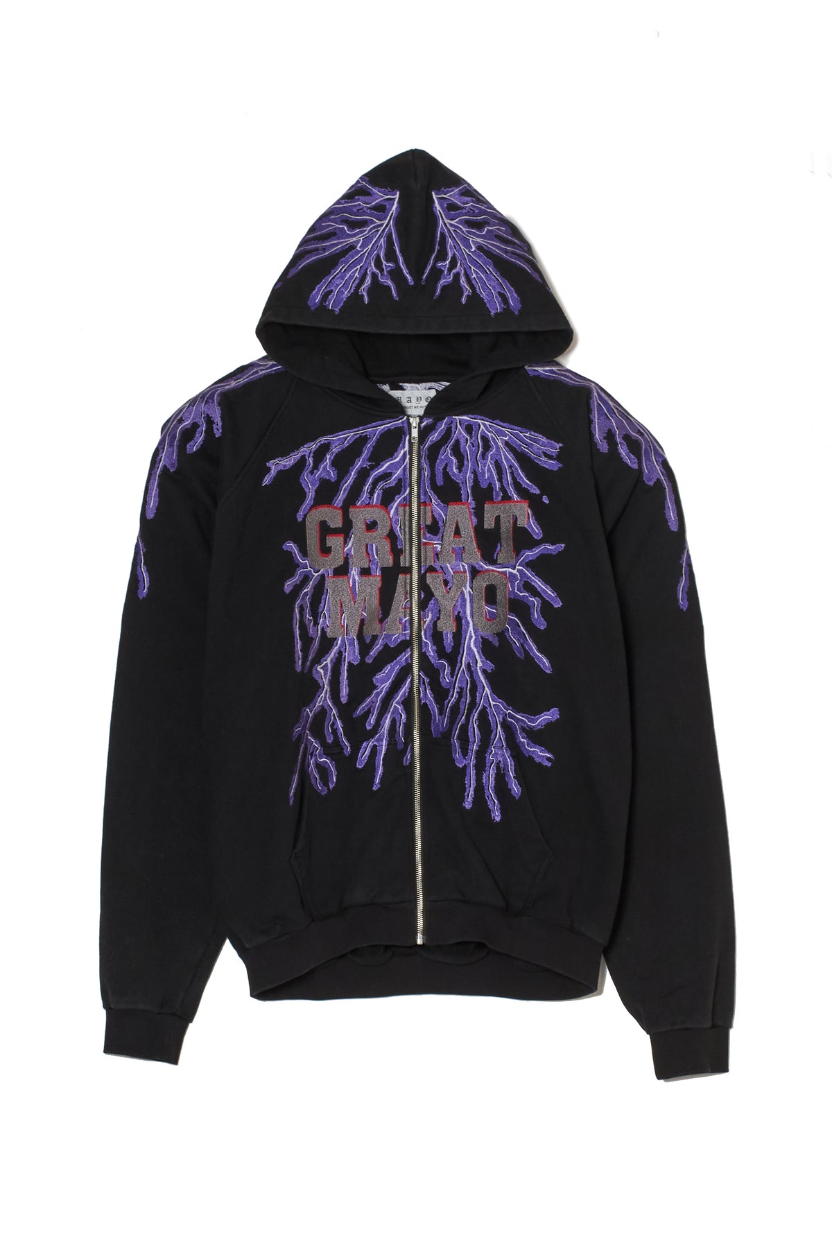 GREAT MAYO THUNDER EMBROIDERY ZIP UP HOODIE