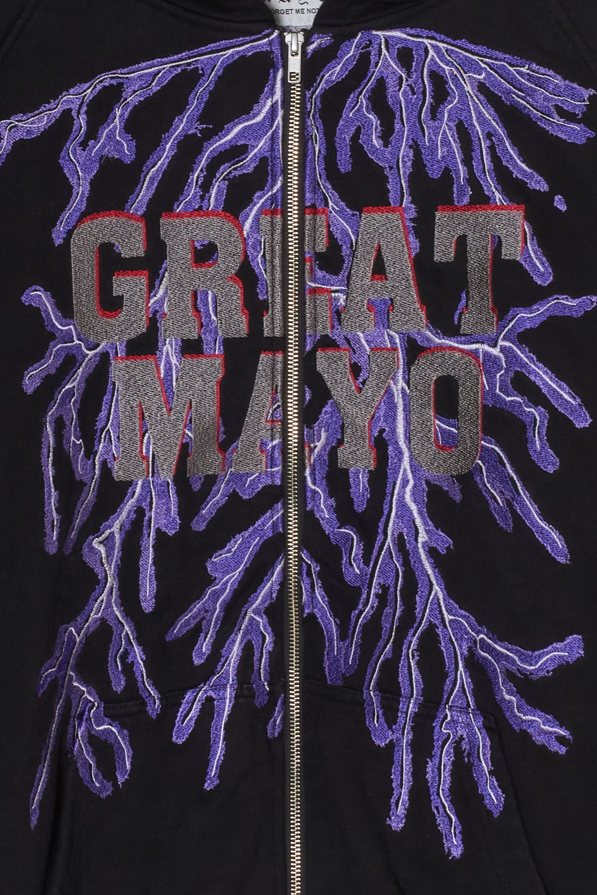 GREAT MAYO THUNDER EMBROIDERY ZIP UP HOODIE