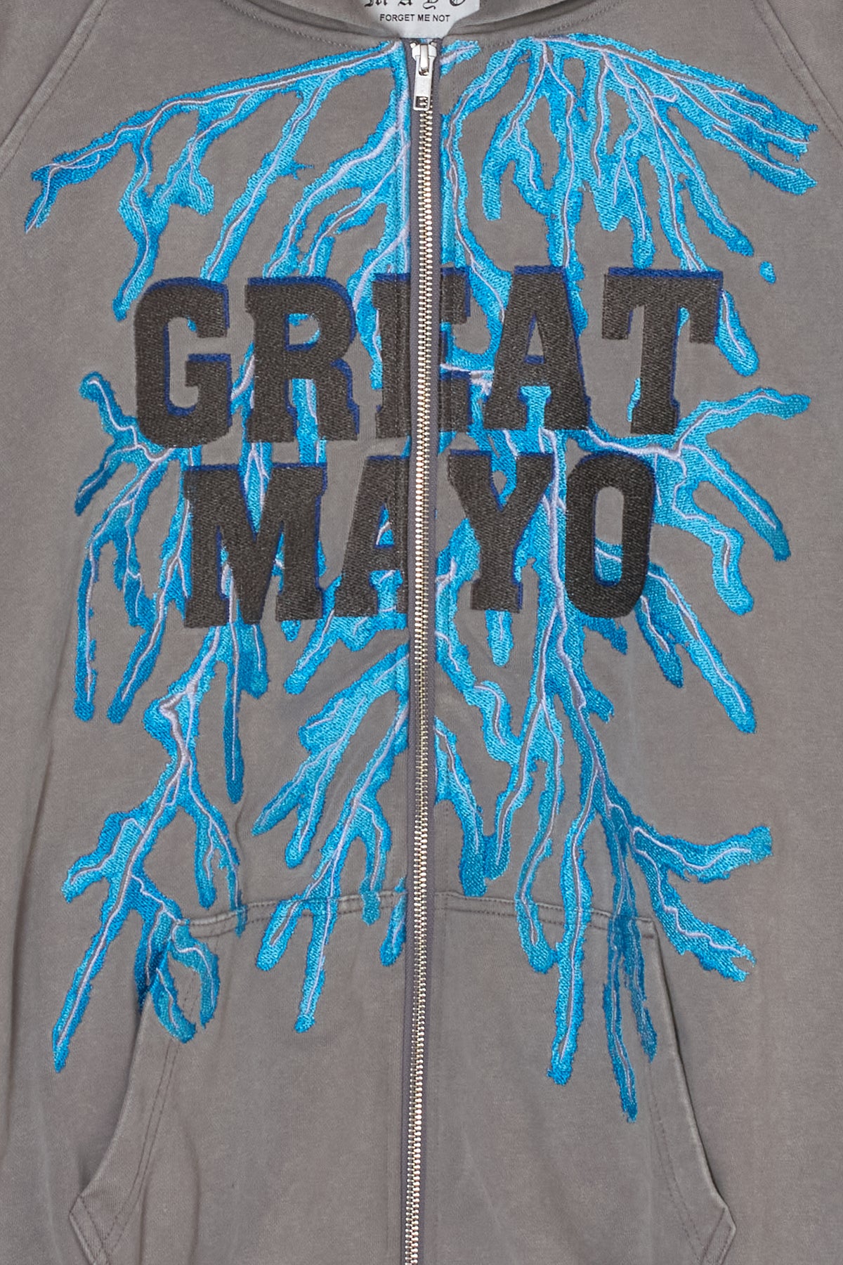 GREAT MAYO THUNDER EMBROIDERY ZIP UP HOODIE