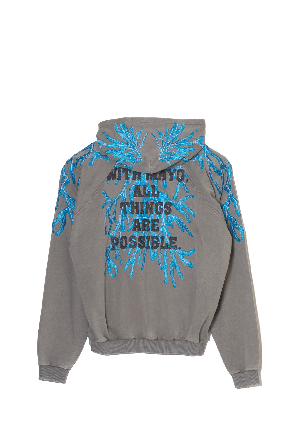 GREAT MAYO THUNDER EMBROIDERY ZIP UP HOODIE