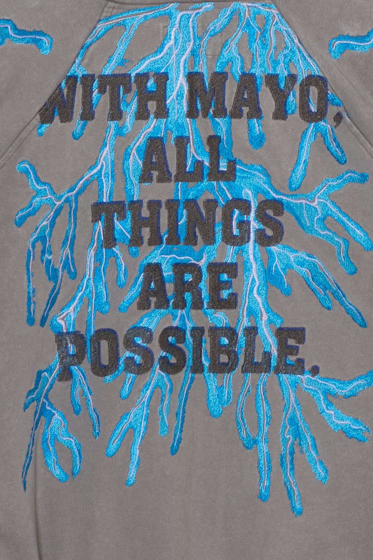 GREAT MAYO THUNDER EMBROIDERY ZIP UP HOODIE