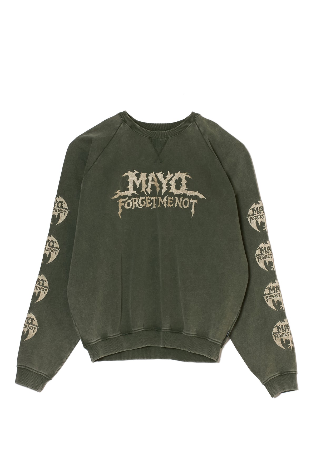 MAYO BANDANA SKULL EMBROIDERY CREW NECK SWEAT