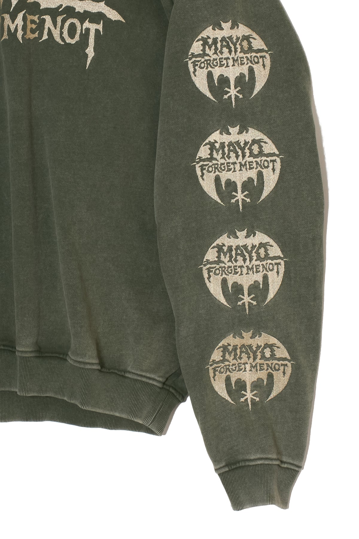 MAYO BANDANA SKULL EMBROIDERY CREW NECK SWEAT