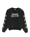 MAYO BANDANA SKULL EMBROIDERY CREW NECK SWEAT
