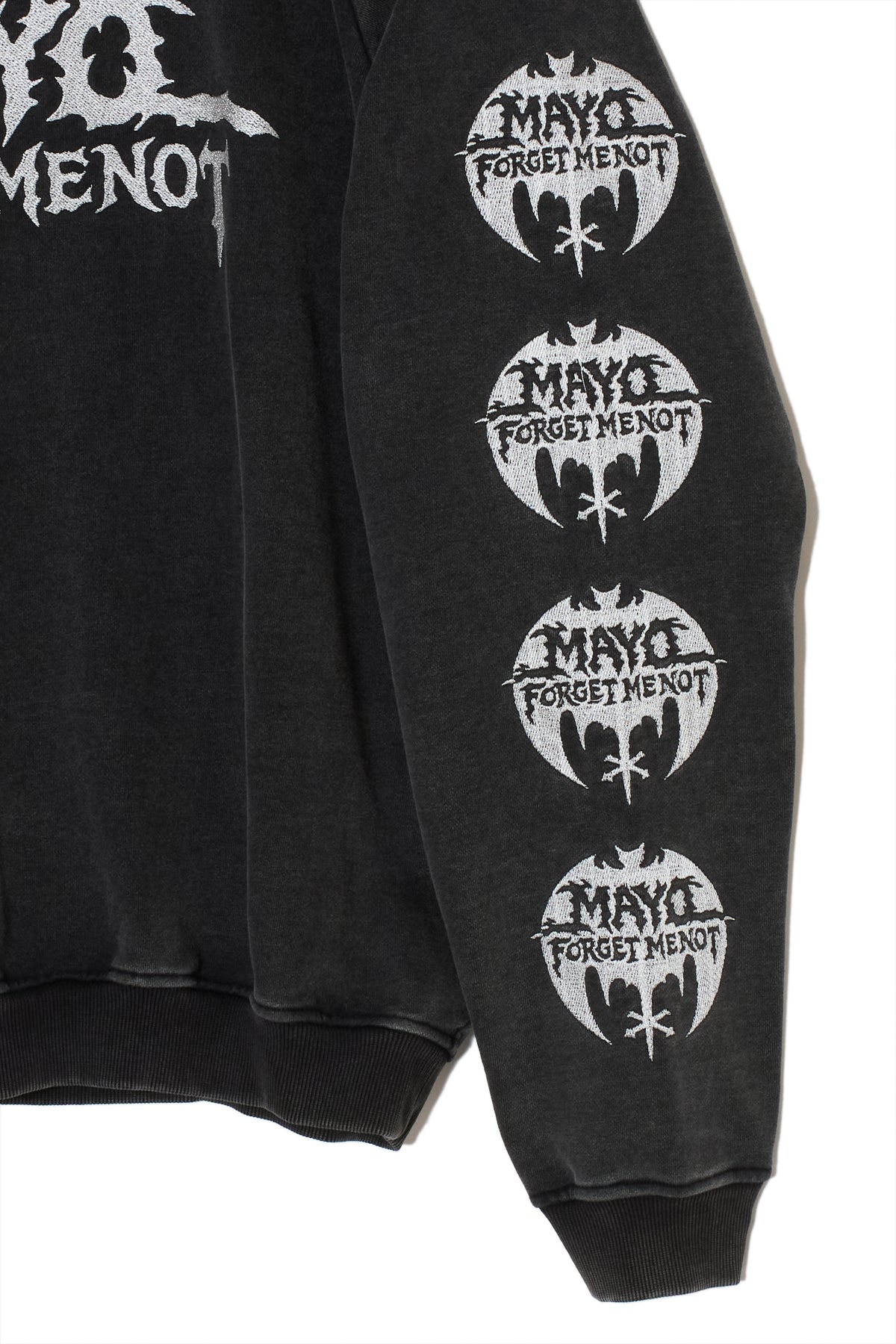 MAYO BANDANA SKULL EMBROIDERY CREW NECK SWEAT